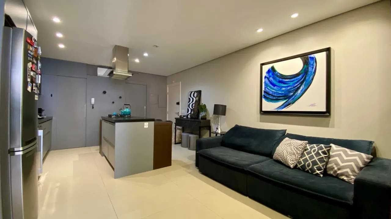 Apartamento para venda com 1 dormitório, em Centro com 53 m² — foto 2