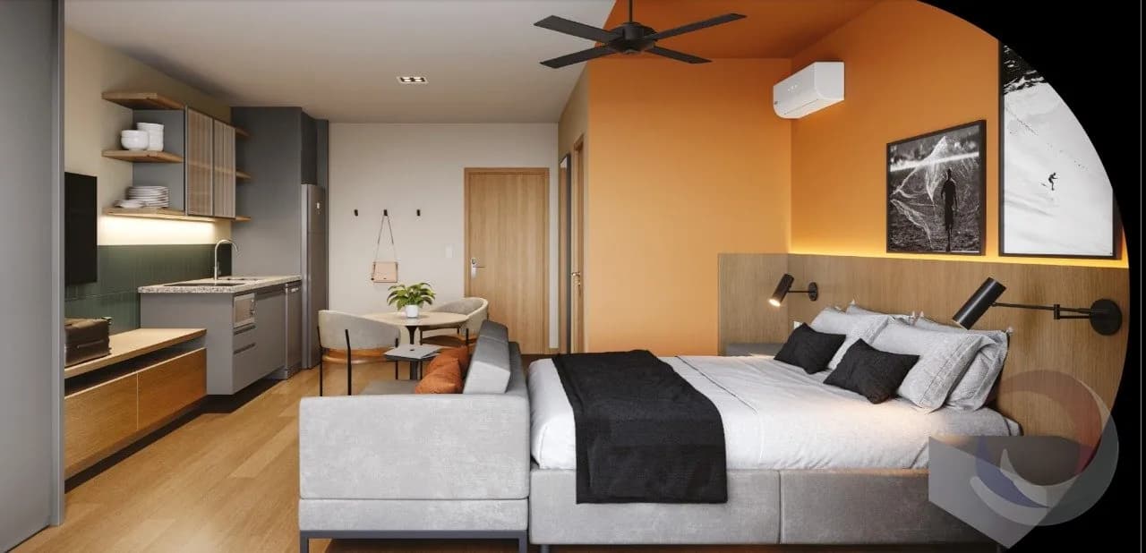 Estúdio para venda com 1 dormitório, em Saco Grande com 34 m² — foto 2