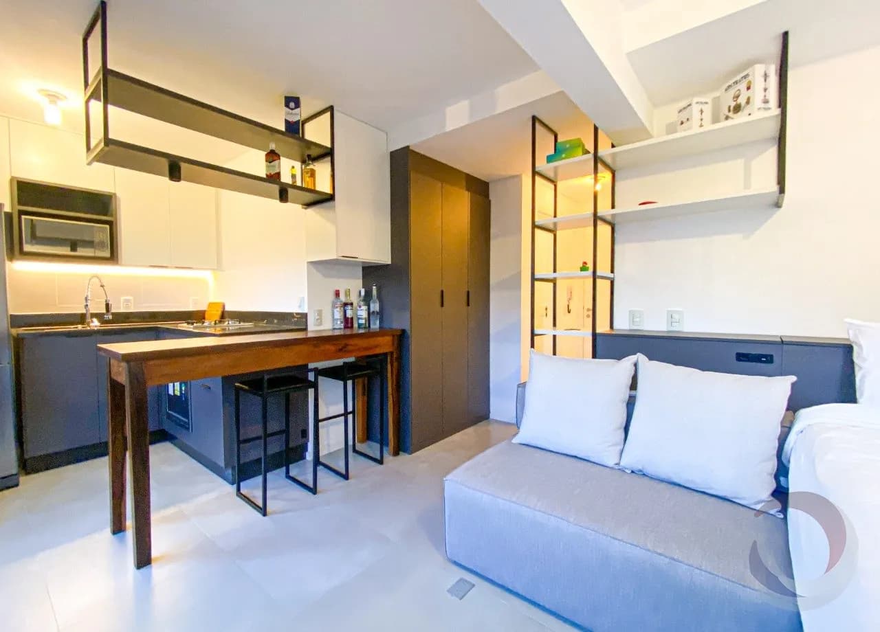 Apartamento para venda com 1 dormitório, em Trindade com 31 m² — foto 2