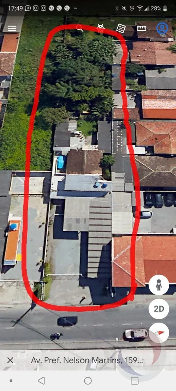 Terreno para venda em Centro com 1223 m²