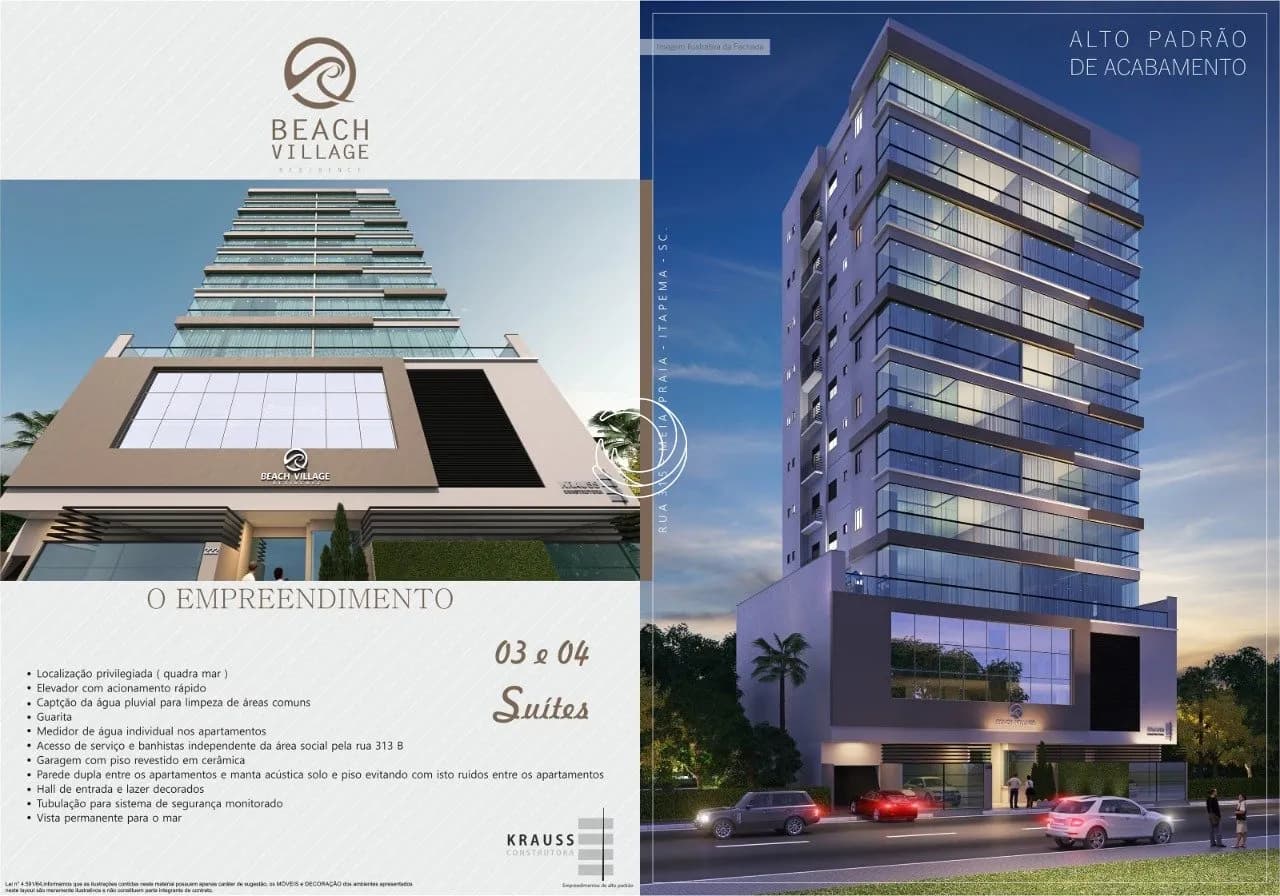 Apartamento para venda com 4 dormitórios em Meia Praia com 160 m² — foto principal