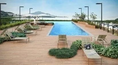 Apartamento para venda com 2 dormitórios em Saco Grande com 75 m² — foto 2