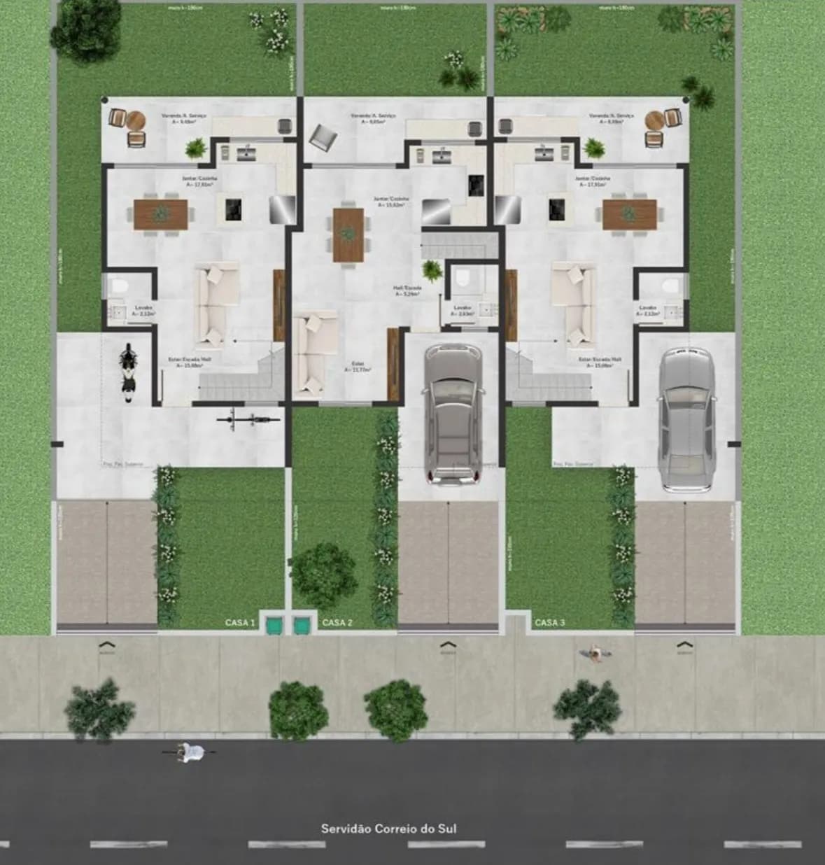 Casa para venda com 3 dormitórios em Campeche com 145 m² — foto 2