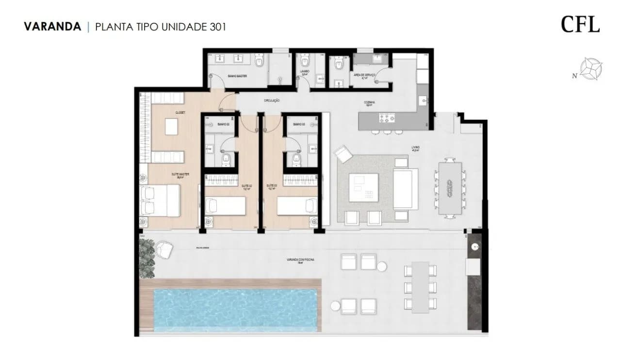 Apartamento para venda com 3 dormitórios em Centro com 225 m² — foto principal