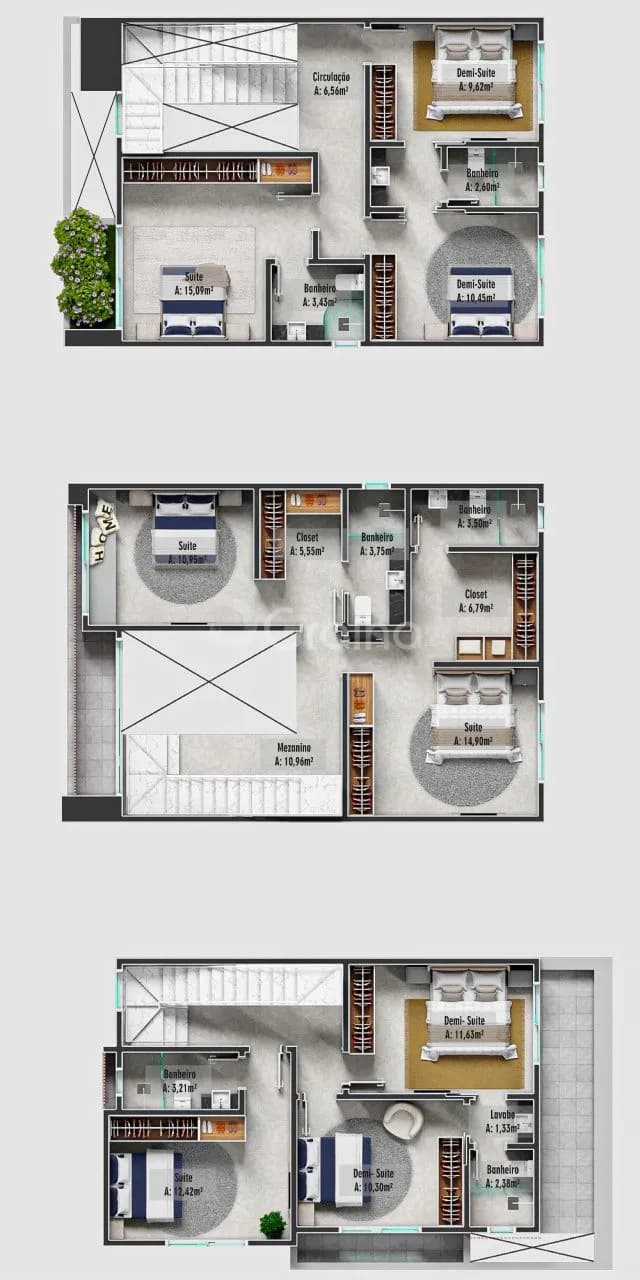Casa para venda com 3 dormitórios em Ingleses Do Rio Vermelho com 155 m² — foto 3