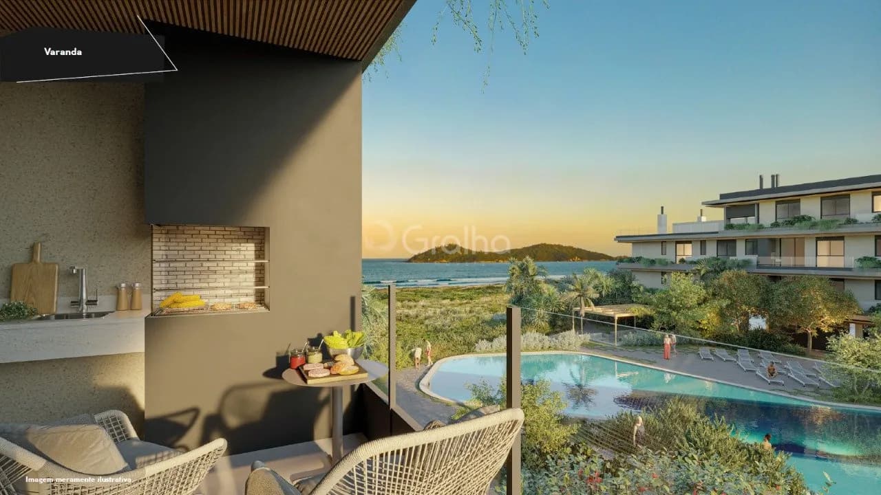 Apartamento para venda com 3 dormitórios em Campeche com 99 m² — foto principal