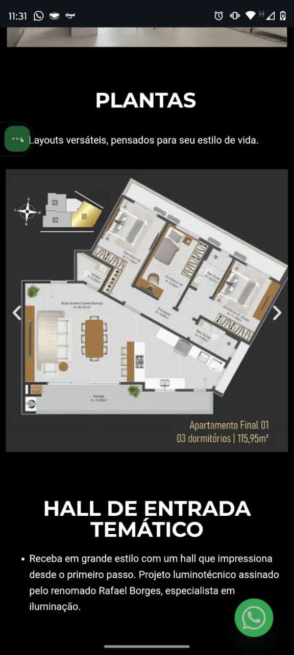 Apartamento para venda com 3 dormitórios em Parque Residencial Pagani com 115 m² — foto 4