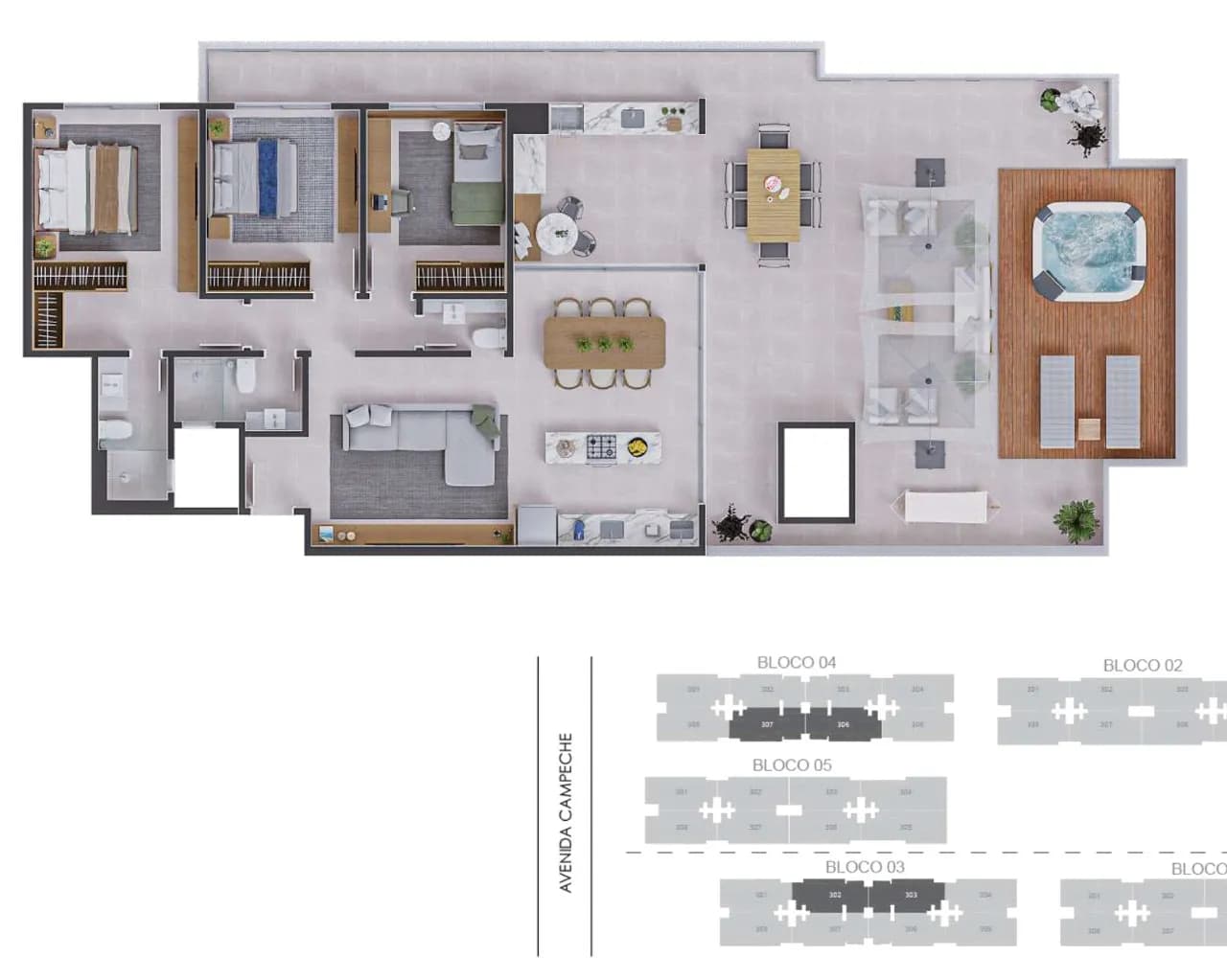 Cobertura para venda com 3 dormitórios em Campeche com 186 m² — foto 5