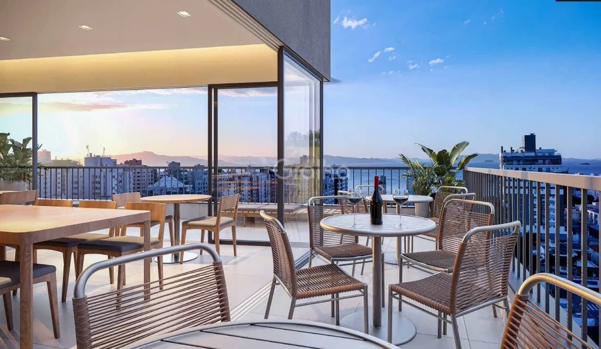 Apartamento para venda com 1 dormitório, em Centro com 42 m² — foto 3