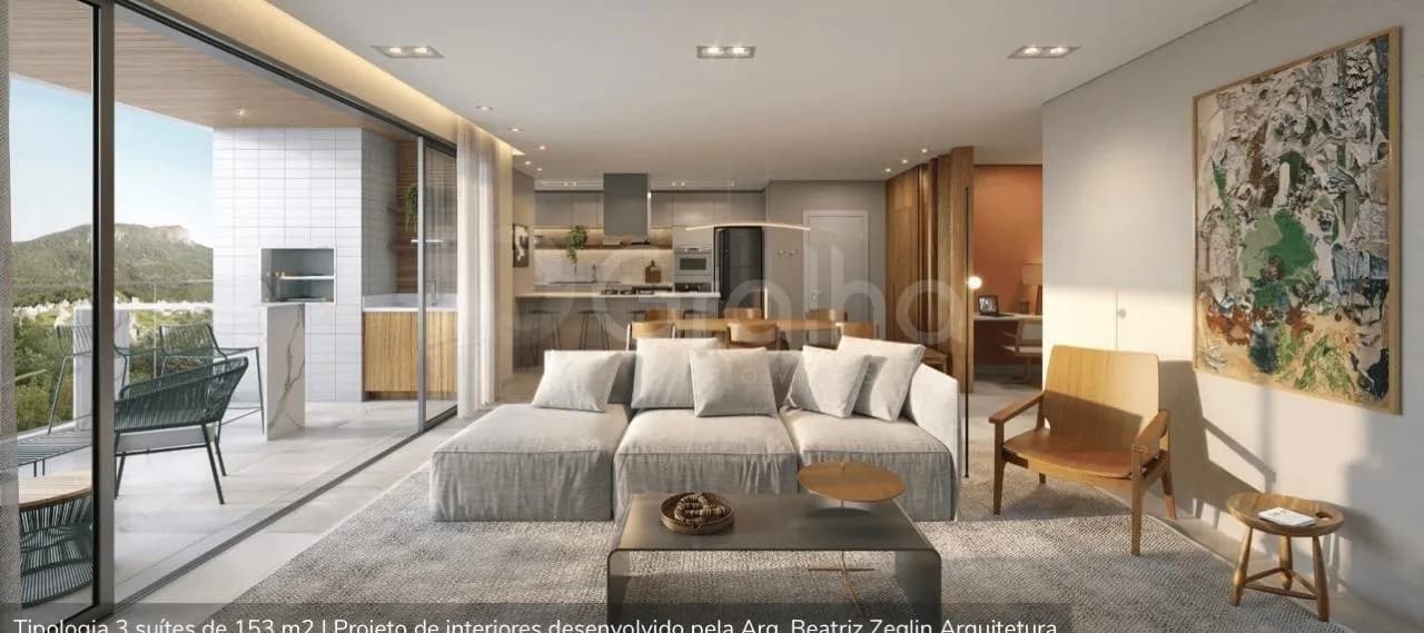 Apartamento para venda com 1 dormitório, em Pedra Branca com 45 m² — foto 2