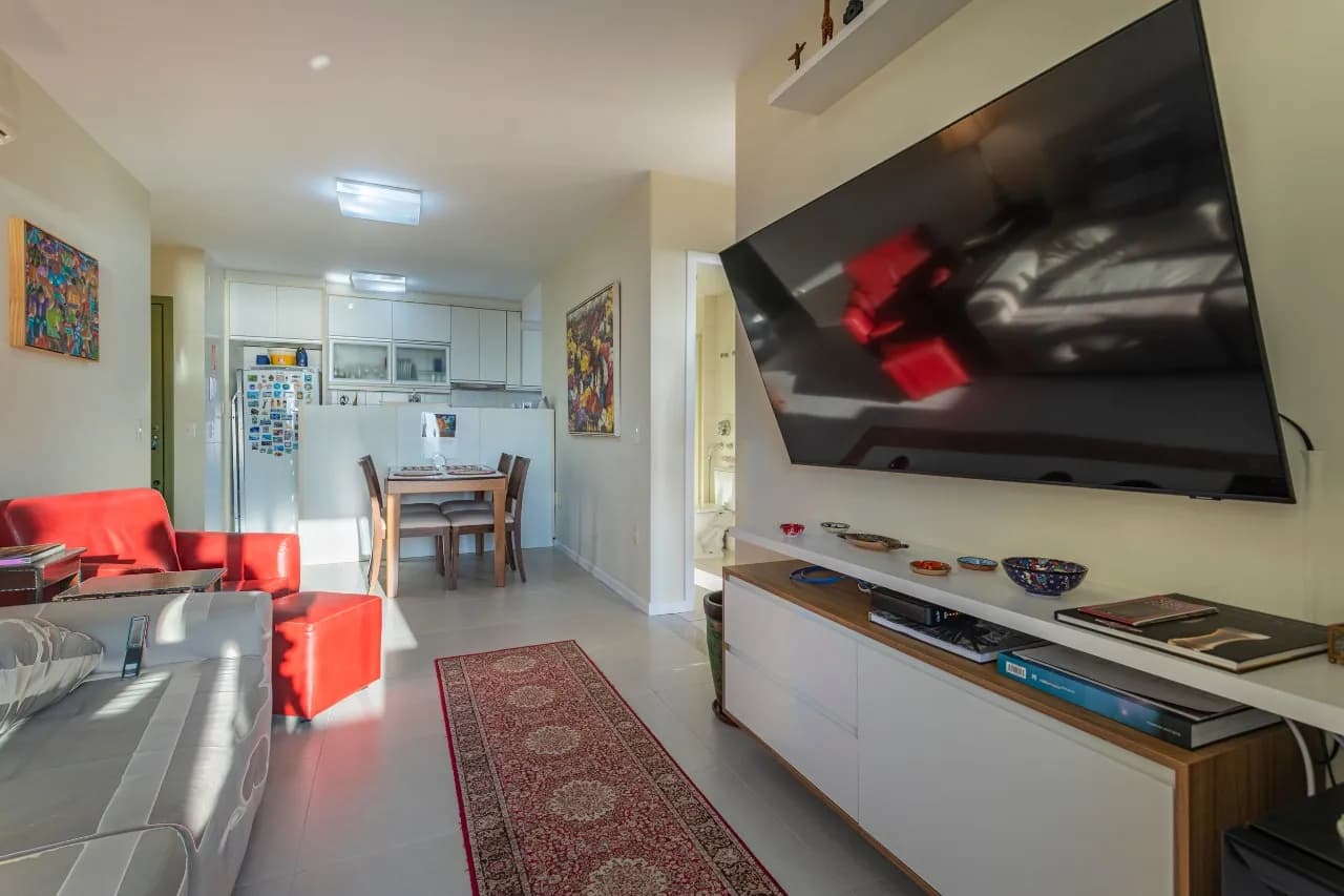 Apartamento para venda com 3 dormitórios em Costeira Do Pirajubae com 77 m² — foto 2