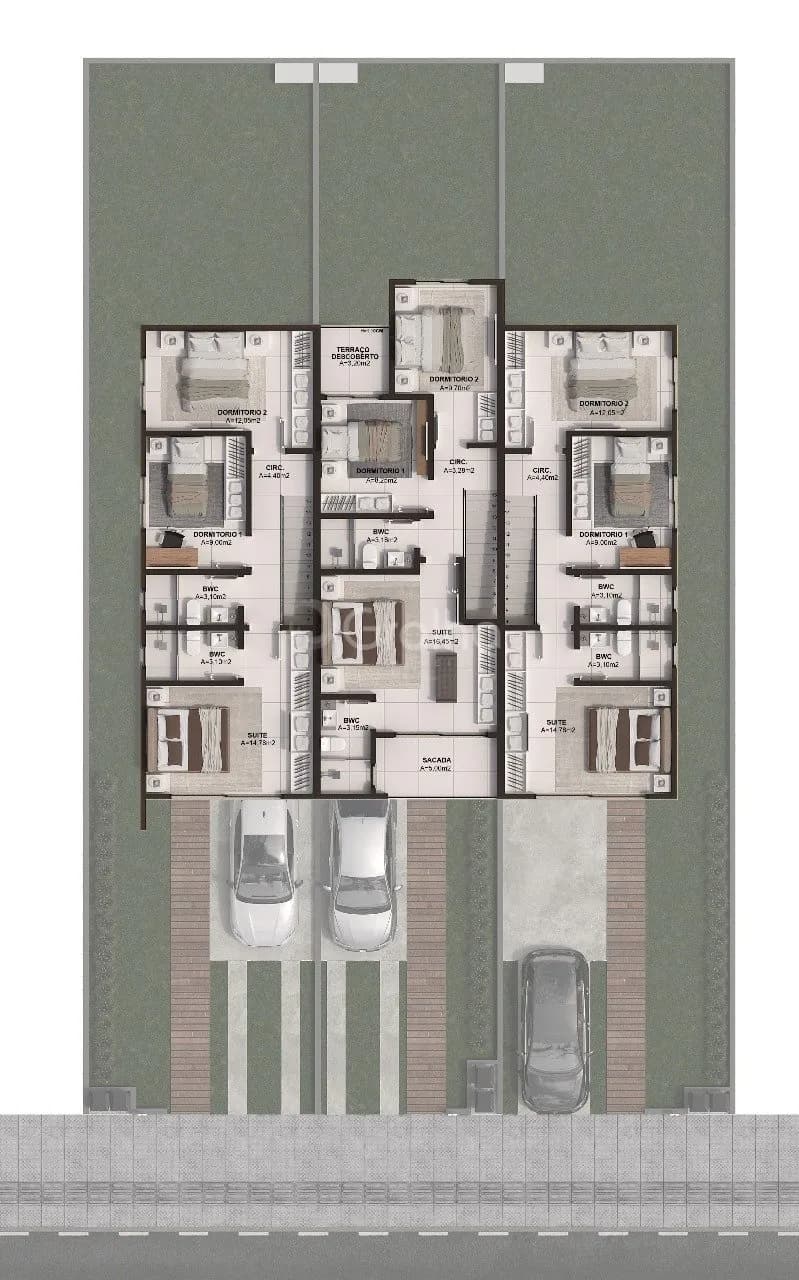 Casa para venda com 3 dormitórios em Campeche com 109 m² — foto 3