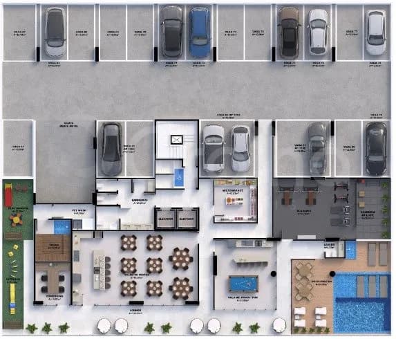 Apartamento para venda com 3 dormitórios em Pedra Branca com 104 m² — foto 2