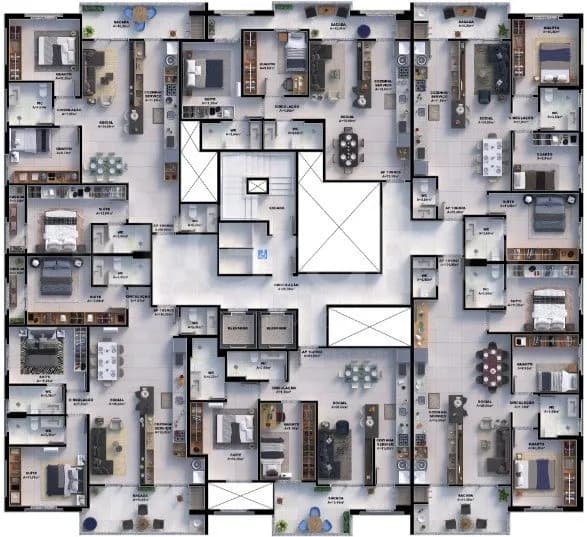 Apartamento para venda com 3 dormitórios em Pedra Branca com 104 m² — foto 3
