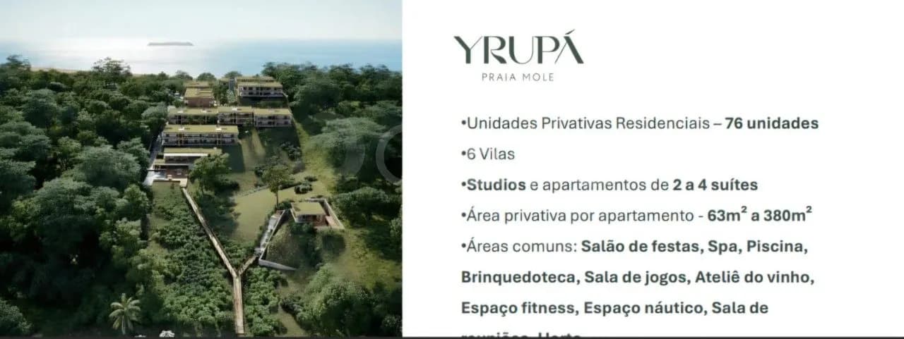 Apartamento para venda com 3 dormitórios em Praia Mole com 177 m² — foto 2