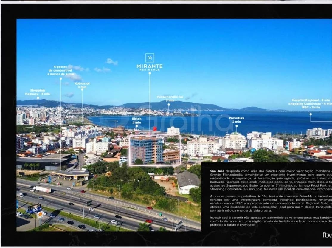Apartamento para venda com 2 dormitórios em Praia Comprida com 75 m² — foto 2