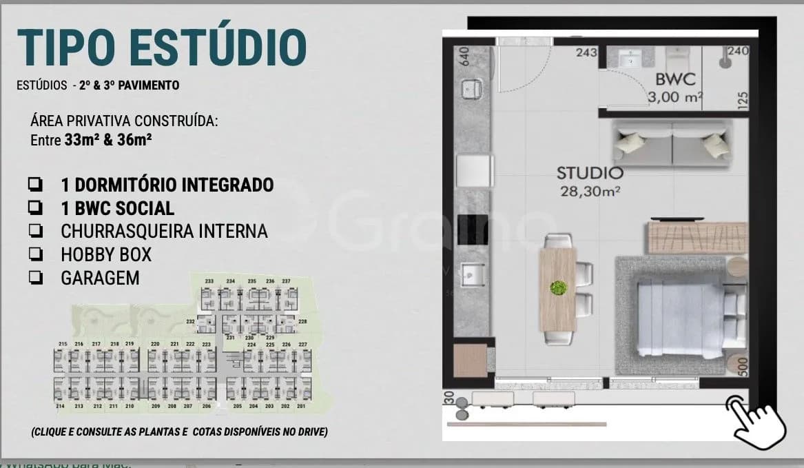 Apartamento para venda com 1 dormitório, em Barra Da Lagoa com 37 m² — foto 4