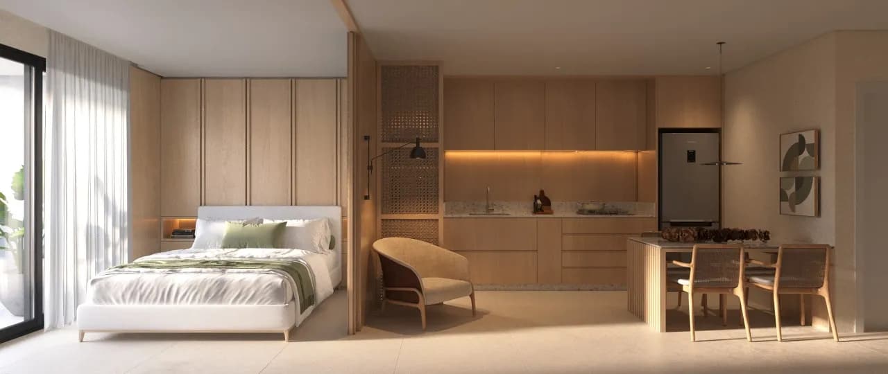 Estúdio para venda com 1 dormitório, em Jurerê Internacional com 41 m² — foto principal