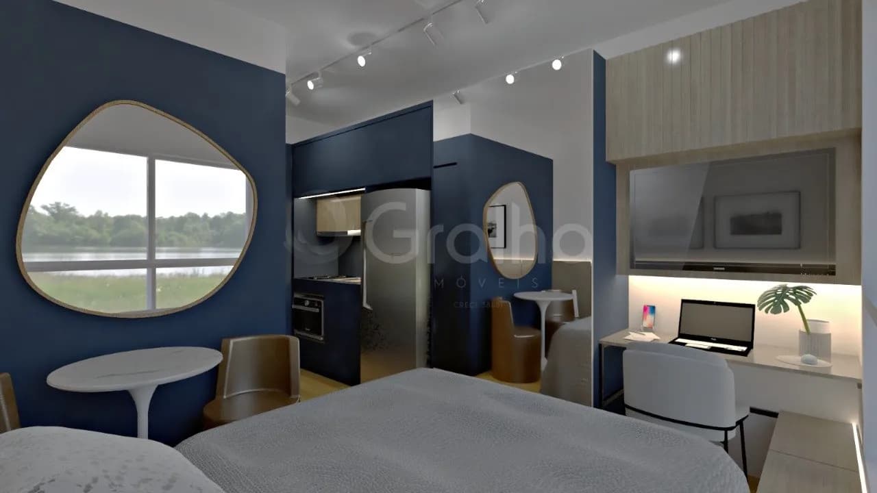Apartamento para venda com 1 dormitório, em Pantanal com 16 m²