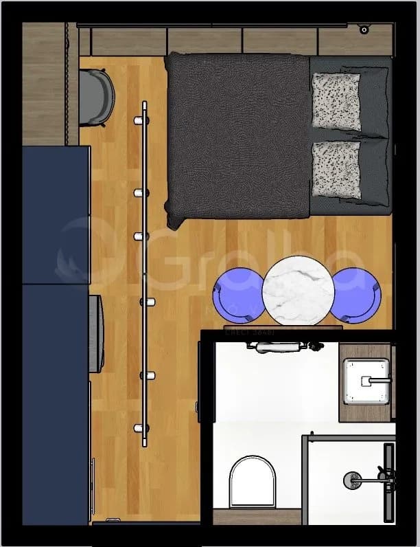 Apartamento para venda com 1 dormitório, em Pantanal com 16 m² — foto 4