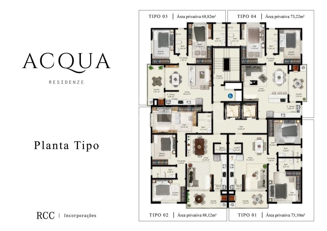 Apartamento para venda com 2 dormitórios em Pagani com 68 m² — foto 5