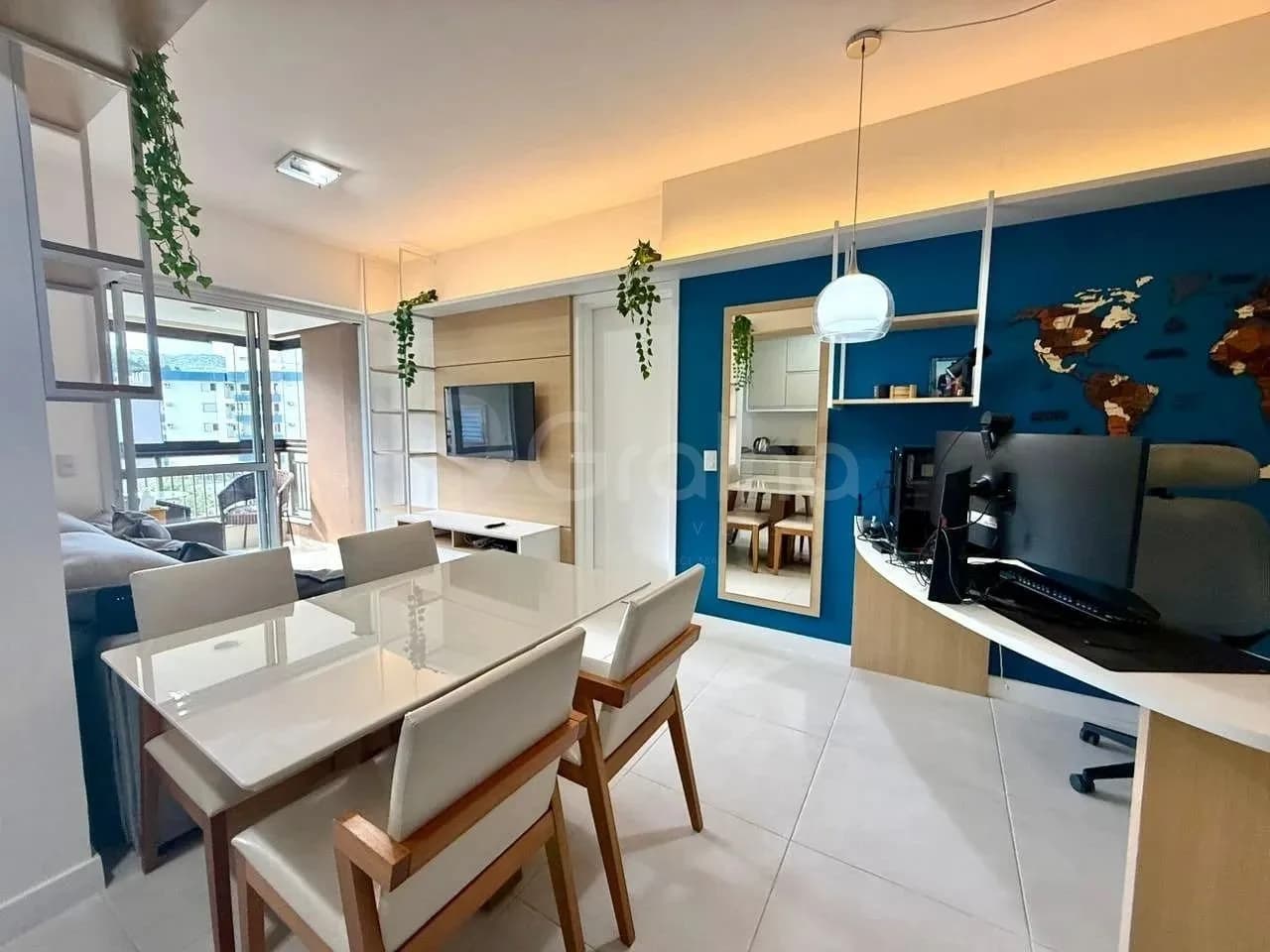 Apartamento para venda com 1 dormitório, em Itacorubi com 51 m² — foto 2