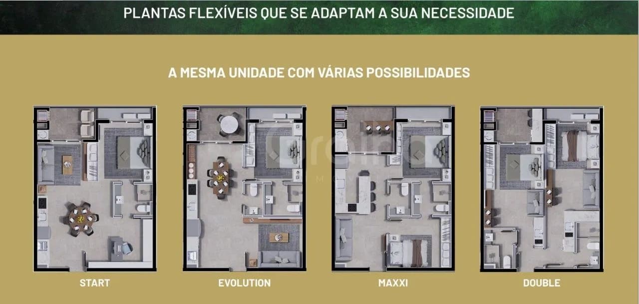 Apartamento para venda com 1 dormitório, em Cachoeira Do Bom Jesus com 57 m² — foto 2