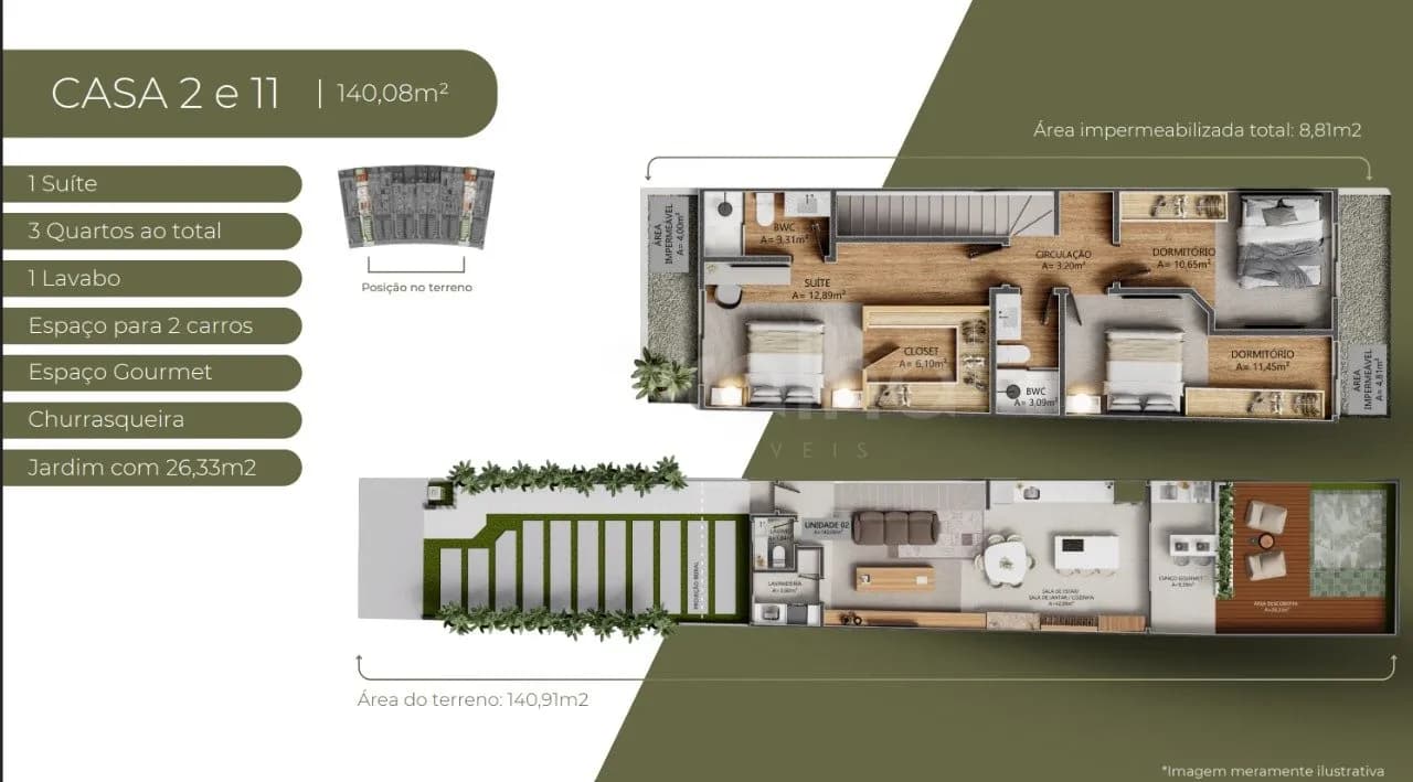 Casa para venda com 3 dormitórios em Pedra Branca com 140 m² — foto principal