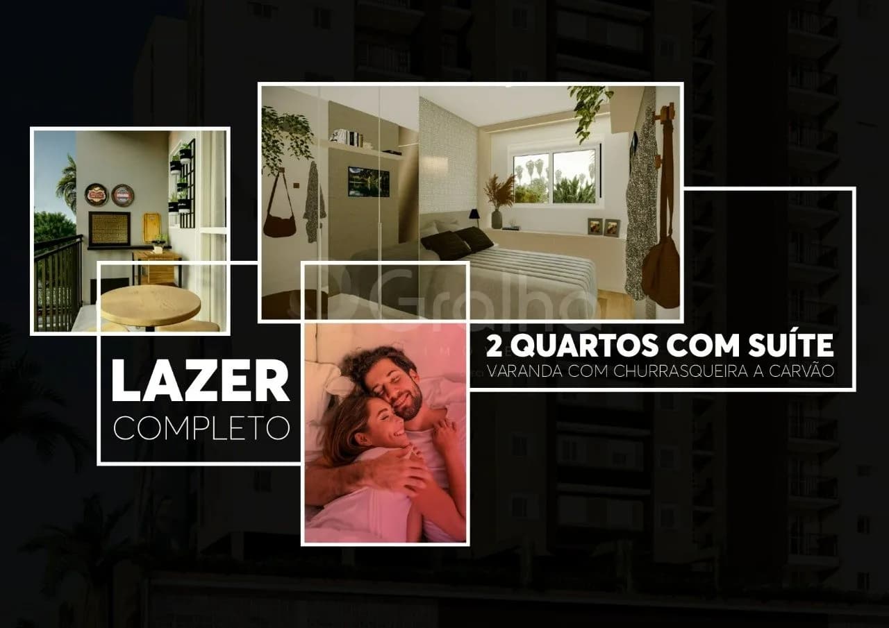 Apartamento para venda com 2 dormitórios em Pedra Branca com 56 m² — foto 2