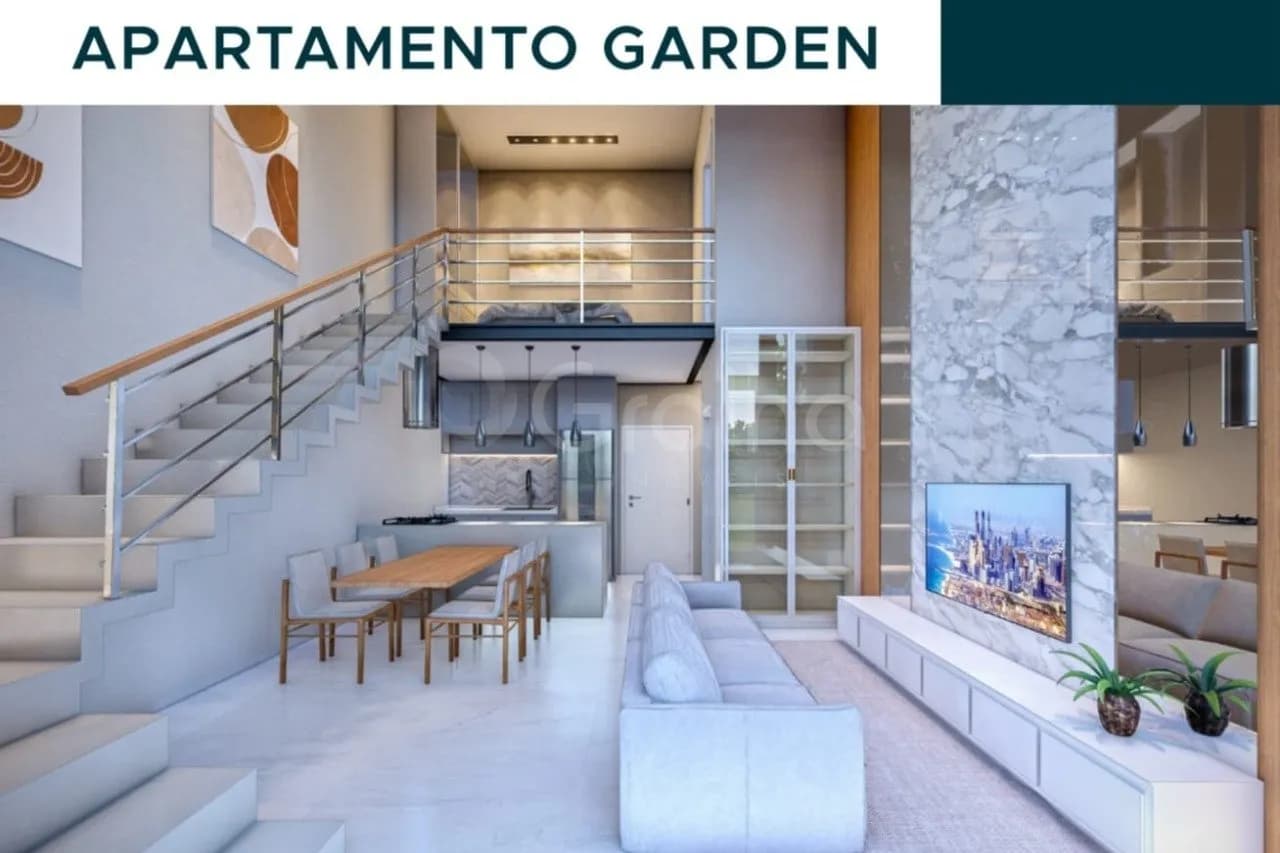 Apartamento garden para venda com 1 dormitório, em Jurerê com 92 m² — foto principal
