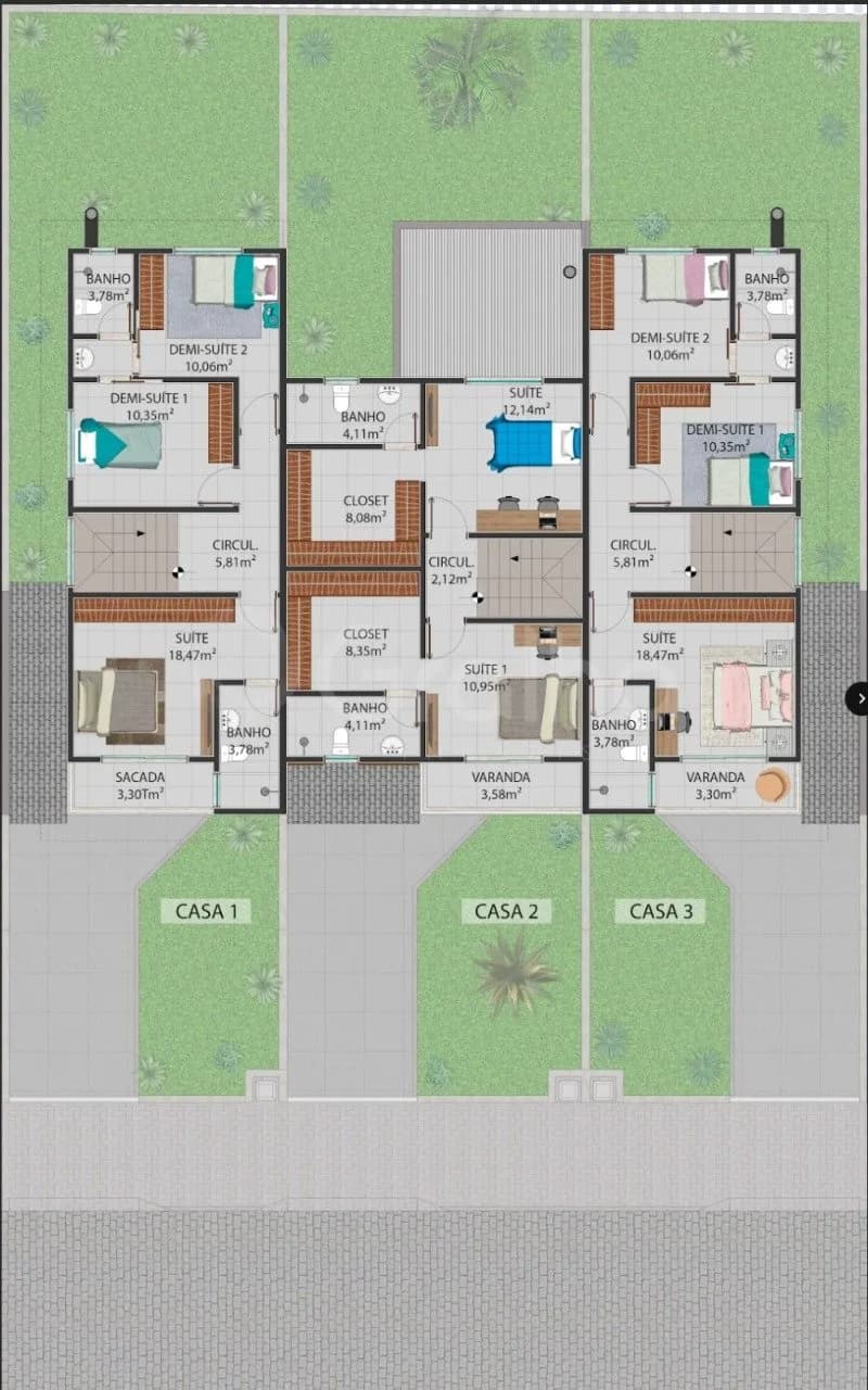 Casa para venda com 3 dormitórios em Campeche com 108 m² — foto 4