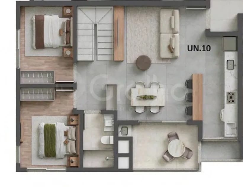 Apartamento duplex para venda com 3 dormitórios em Campeche com 96 m² — foto 4
