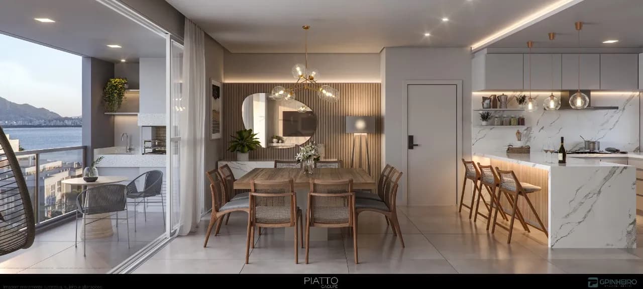 Apartamento para venda com 3 dormitórios em Cacupé com 128 m²