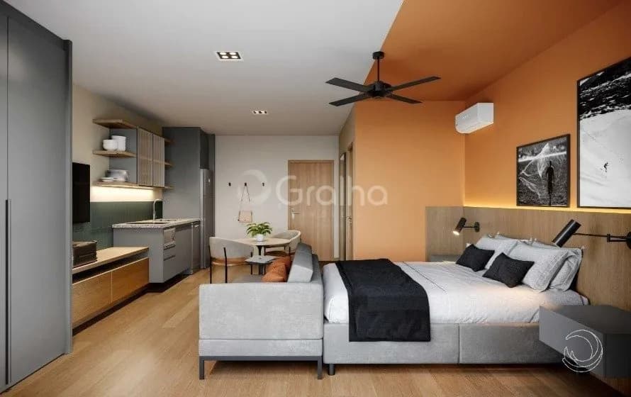 Estúdio para venda com 1 dormitório, em Saco Grande com 49 m²